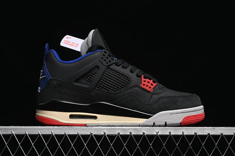 All categories Air Jordan Jordan series basketball shoes Air Jordan 4 Air Jordan 4 Retro "Lase" AJ4 Joe 4 black gray blue color FV5029-003
